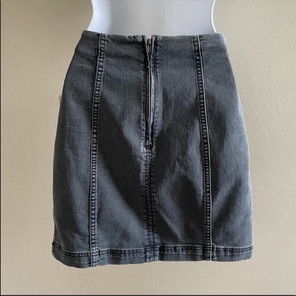 Free People Modern Femme Denim Mini Skirt in Westminster Blue NWT - Picture 6 of 6